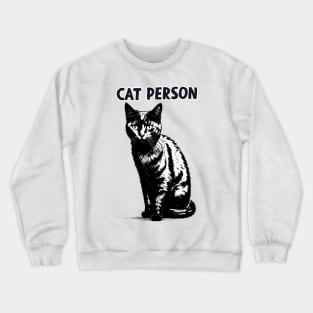 Cat Person Crewneck Sweatshirt